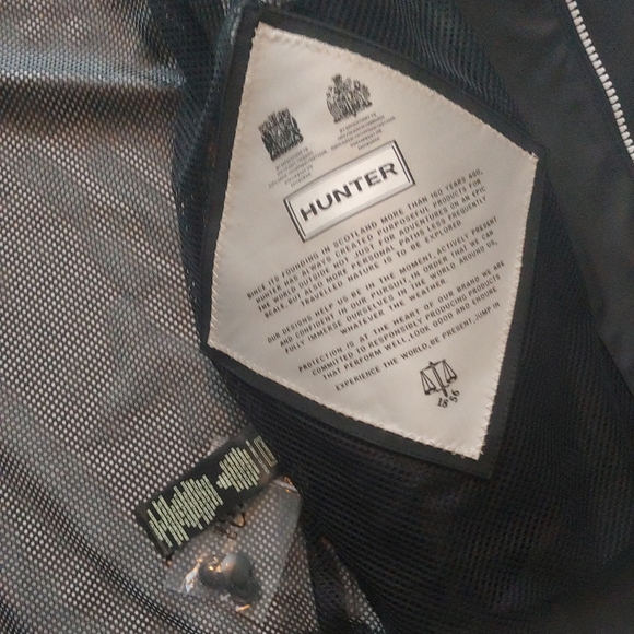 HUNTER NEW Men's Original Rain Jacket Hunter Black - Picture 11 of 12